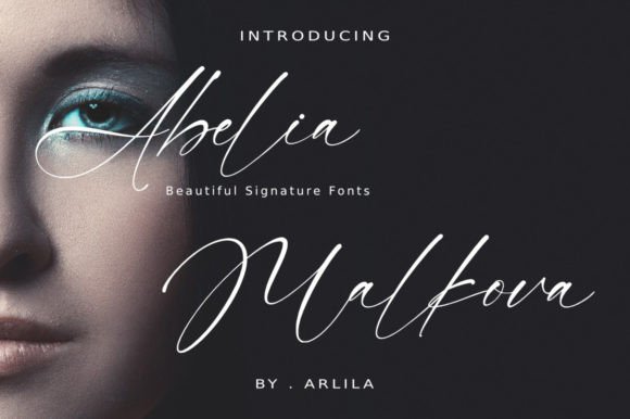 Abelia Malkova: A Script Font for Bold Branding