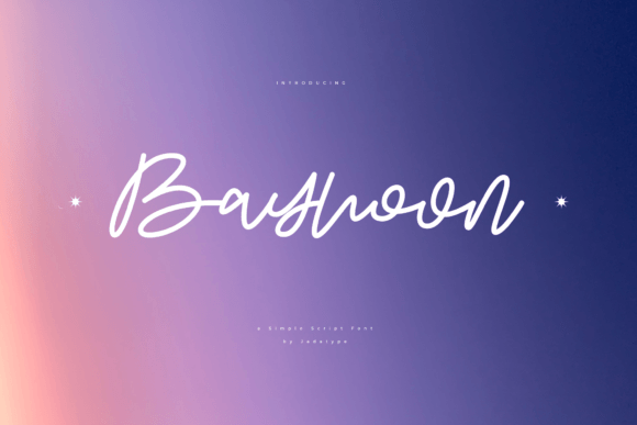 Bayhoon: A Simple Script Font for Polished Branding