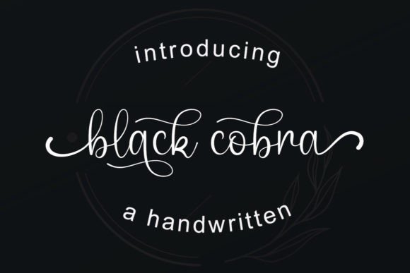 Black Cobra Font: A Stylish Upgrade for Your Brand