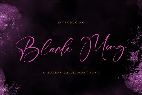 Black Ming: A Handwritten Font for Modern Editorial Design