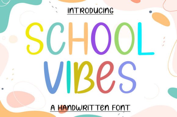Discover School Vibes: A Handwritten Font for Creative Branding