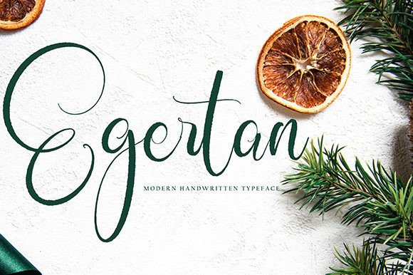 Egertan: A Timeless Handwritten Font for Editorial Design
