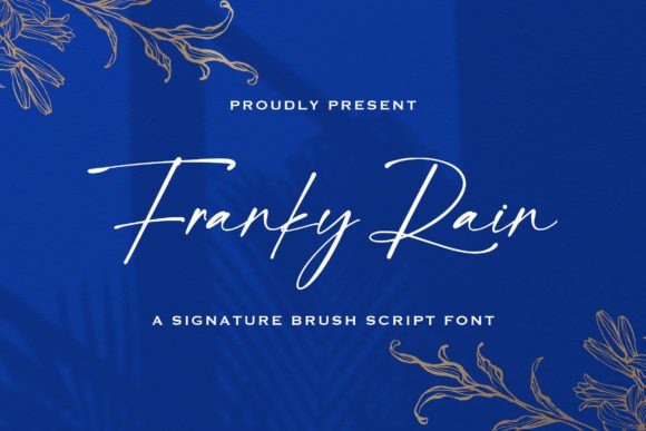 Franky Rain: A Handwritten Font for Editorial Elegance