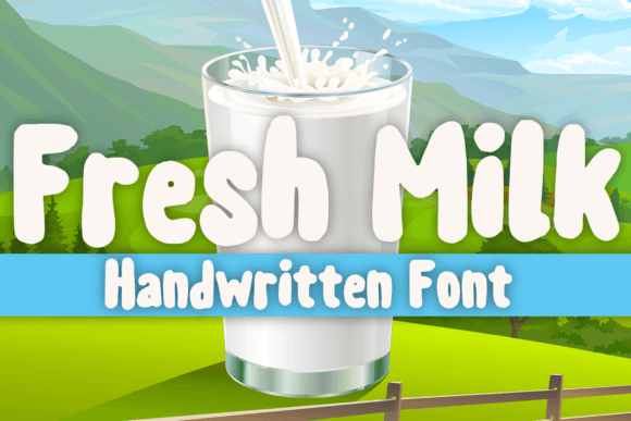Fresh Milk Font for Web Design