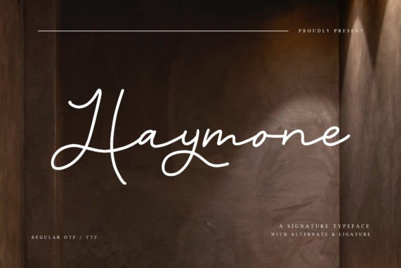 Haymone: A Stylish Script Font for Web Projects