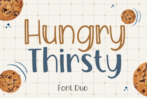 Hungry Thirsty Duo for Business Branding