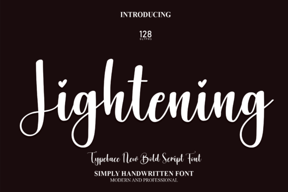 Lightening Font: A Touch of Luxury for Your Brand
