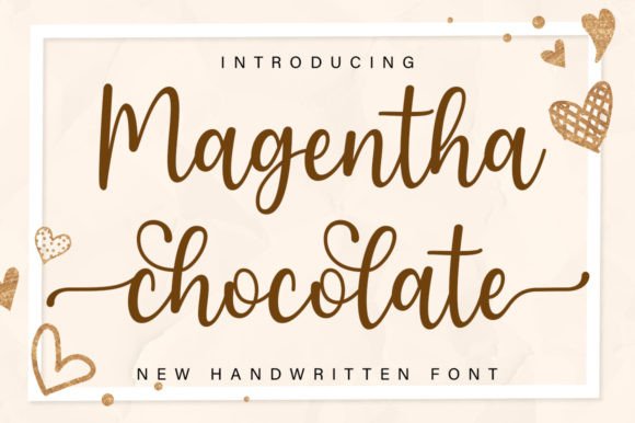 Magentha Chocolate: The Elegant Script Font for Handmade Products