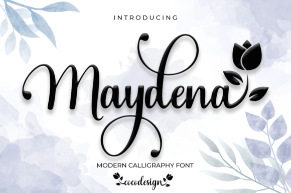 Maydena: A Modern Script Typeface for Editorial Design