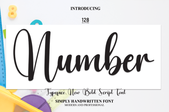Number: A Timeless Handwritten Font for Craft Projects
