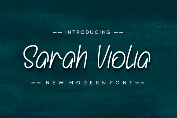 Sarah Violia: A Simple Font for a Polished Brand Look