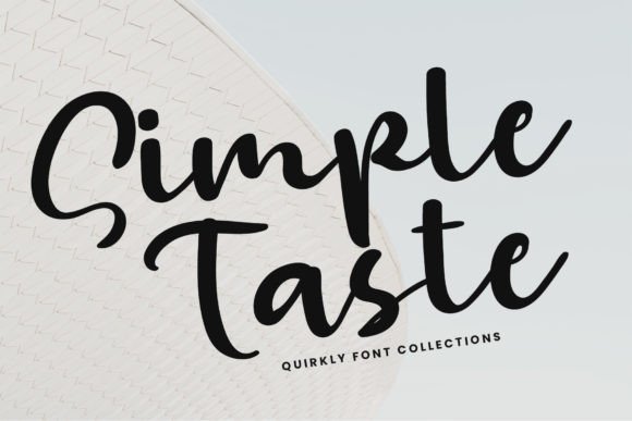 Simple Taste: A Handwritten Font for Elegant Branding