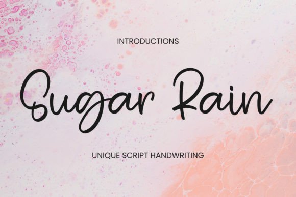 Sugar Rain Font for Campaign Creativity