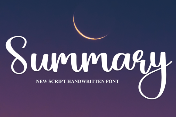 Summary Font for Modern Marketing and Design
